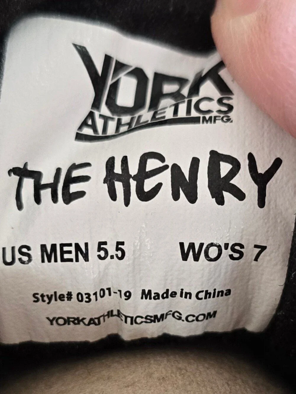 Yorks Athletics The Henry Running Shoes W7 Black